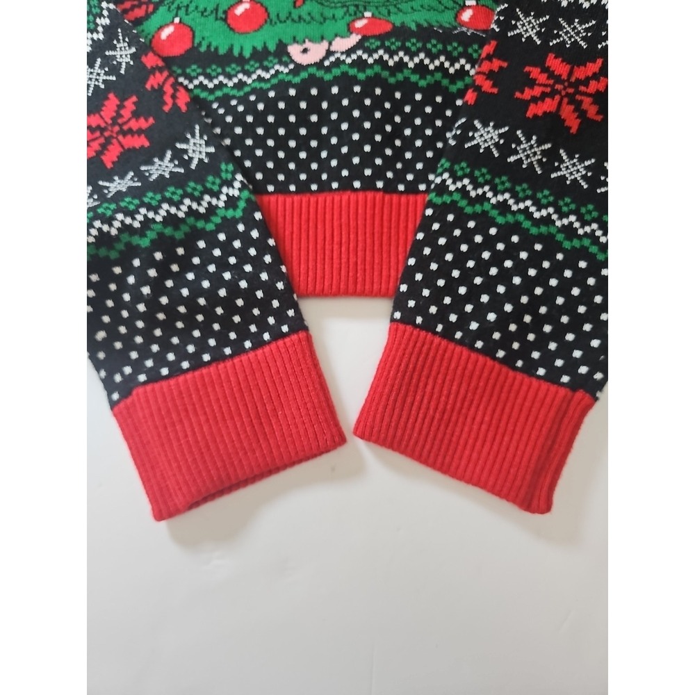 SpongeBob Patrick Star Christmas Ugly Sweater Men's‎ M Black Holiday Nickelodeon - Picture 8 of 11